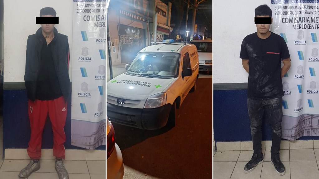 Robaron una ambulancia en Merlo, hay dos&nbsp;detenidos