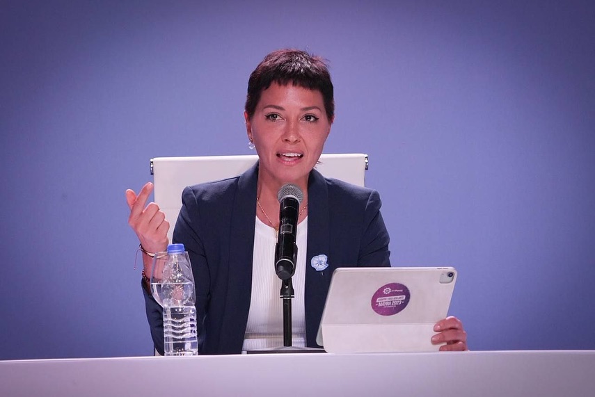 Mayra: «Para continuar con las obras que frenó Milei nos tienen que&nbsp;votar»